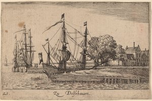 Delfshaven da Wenceslaus Hollar