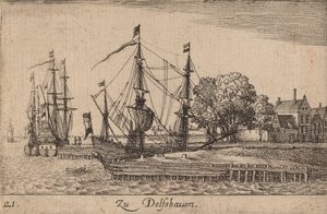 Delfshaven da Wenceslaus Hollar