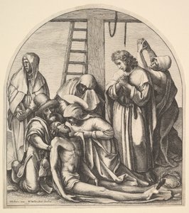 Discesa dalla croce (dopo Holbein) da Wenceslaus Hollar