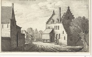 Strada del villaggio a Hemsen vicino a Mechelen