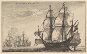 Navi da guerra olandesi Naves Bellicæ Hollandicæ, 1647 da Wenceslaus Hollar
