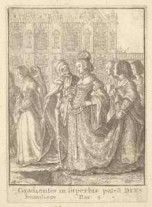 Imperatrice, dalla Danza della Morte, 1651 da Wenceslaus Hollar