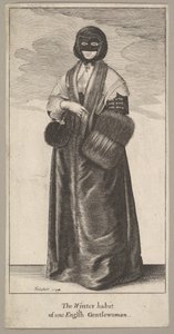Signora inglese in costume invernale L