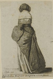 Nobile inglese in abiti invernali da Wenceslaus Hollar
