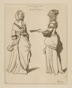 Donne inglesi, 1644 da Wenceslaus Hollar