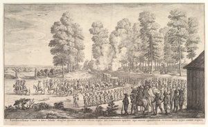 Ingresso del conte di Thurn e Taxis a Hemissen, ca. 1651 da Wenceslaus Hollar