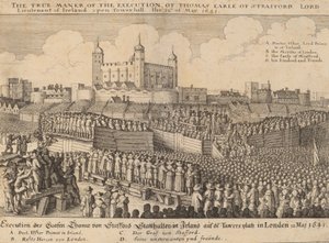 Esecuzione di Thomas Wentworth, 1641 da Wenceslaus Hollar