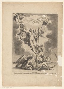 La fama vince il tempo e la morte da Wenceslaus Hollar
