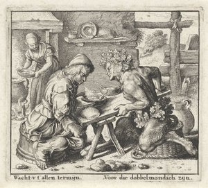 Favola del satiro e del contadino da Wenceslaus Hollar
