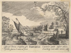 Febbraio, 1628-29 da Wenceslaus Hollar
