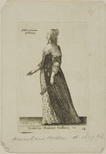 Nobildonna francese da Wenceslaus Hollar