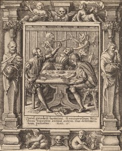 Giocatori, 1651 da Wenceslaus Hollar