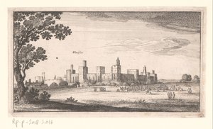 Veduta del Castello di Windsor (Paesaggi e vedute cittadine, Amoenissimi Aliquot Locorum) da Wenceslaus Hollar