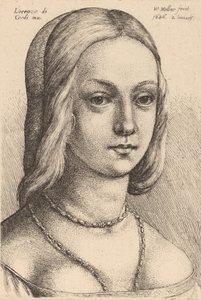 Testa di donna che guarda a destra da Wenceslaus Hollar