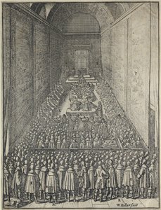 Camera dei Lord, Palazzo di Westminster a Londra, c.1650 da Wenceslaus Hollar