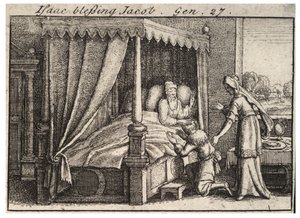 Isacco benedice Giacobbe da Wenceslaus Hollar