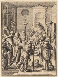 Gesù davanti ad Anna da Wenceslaus Hollar