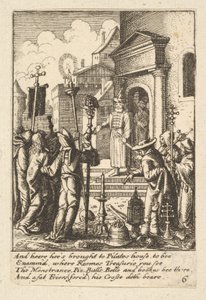 Gesù davanti a Pilato, 1625-77 da Wenceslaus Hollar