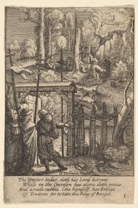 Gesù sul Monte degli Ulivi da Wenceslaus Hollar