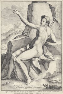 Giovanni Battista nel deserto da Wenceslaus Hollar