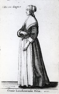 Figlia di un cittadino di Londra, 1643 da Wenceslaus Hollar