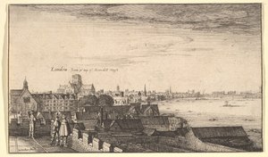 Londra da Arundel House da Wenceslaus Hollar