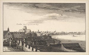 Londra da Arundel House, copia, XVII secolo da Wenceslaus Hollar