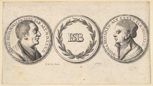 Medaglioni con ritratti di Sebald Beham e Anna Beham