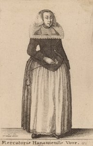 Mercantoris Hanauiensis Vxor da Wenceslaus Hollar
