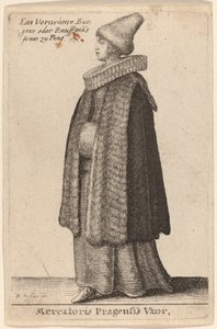 Mercatoris Pragensis Vxor da Wenceslaus Hollar