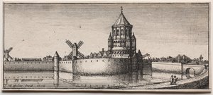 Porta della città con fossato