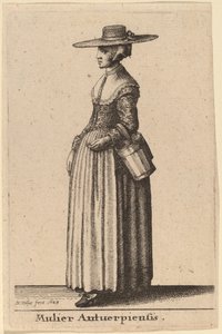 Donna di Anversa da Wenceslaus Hollar