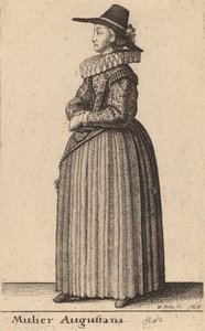 Mulier Augustana, 1643 da Wenceslaus Hollar