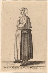Donna Belga in Abito Domestico