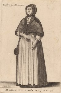 Mulier Generosa Anglica, 1643 da Wenceslaus Hollar