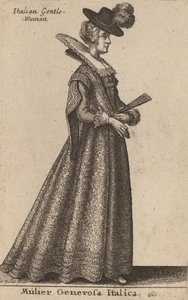 Donna Nobile Italiana da Wenceslaus Hollar