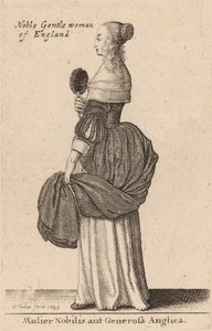 Mulier Nobilis aut Generosa Anglica, 1643 da Wenceslaus Hollar