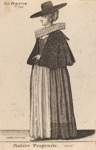 Mulier Pragensis, 1643 da Wenceslaus Hollar