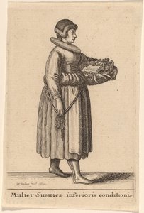 Donna sveva di condizione inferiore da Wenceslaus Hollar