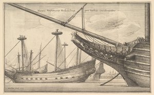 Navi mercantili olandesi per le Indie Occidentali, 1647 da Wenceslaus Hollar