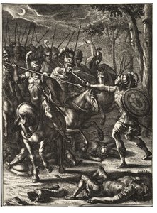 Niso uccide Volscens. Stato 2 da Wenceslaus Hollar