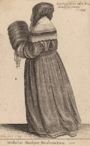 Nobilis Mulier Brabantica, 1649 da Wenceslaus Hollar