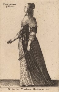 Nobilis Mulier Gallica da Wenceslaus Hollar