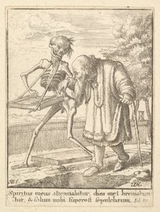 Vecchio, dalla Danza della Morte, 1651 da Wenceslaus Hollar