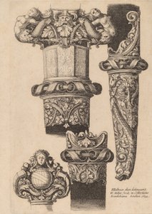 Ornamentazione per un pugnale e fodero da Wenceslaus Hollar