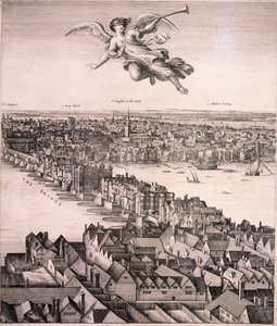 Veduta panoramica di Londra da Wenceslaus Hollar