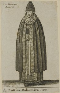 Contadina della Boemia da Wenceslaus Hollar