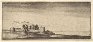 Castello di Pevensey da Wenceslaus Hollar