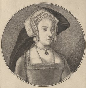 Principessa Maria, figlia di Enrico VIII, 1647 da Wenceslaus Hollar