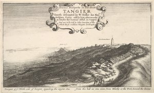 Prospetto del lato nord di Tangeri riguardante il mare principale dalla collina mentre si arriva, entro il 1673